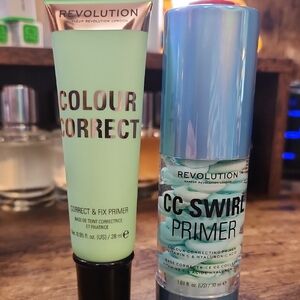 Revolution Colour Correct & CC Swirl Primer Duo